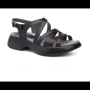Dansko Lolita Strappy Platform Sandals, Size 41